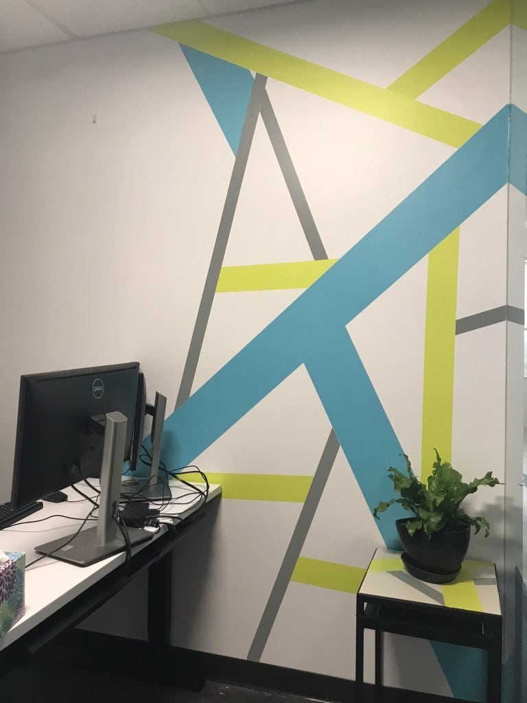An up close look of an office.